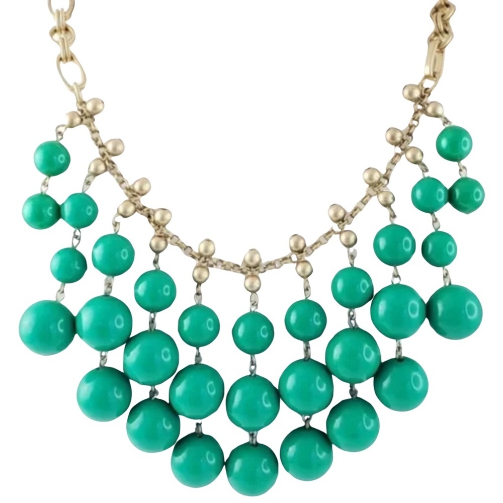 STELLA & DOT • Kelly Green Jolie Statement Necklace